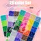 28 Color 3mm Jelly Resin Rhinestones w B7000 Glue for Bedazzling Crafting Flatback Stones Colorful AB Gems Diamonds Bedaazler Kit Charms for Nails Eyes Face Makeup Tumblers Bottles DIY Crafts